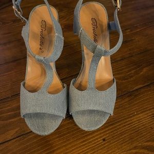 Chunky Platform Heels.